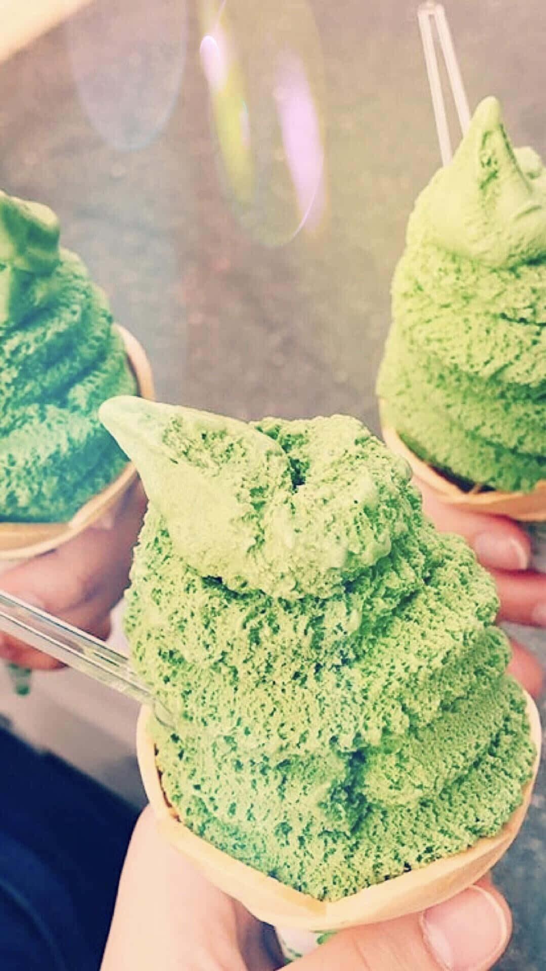 A Refreshing Cup Of Matcha Tea Background