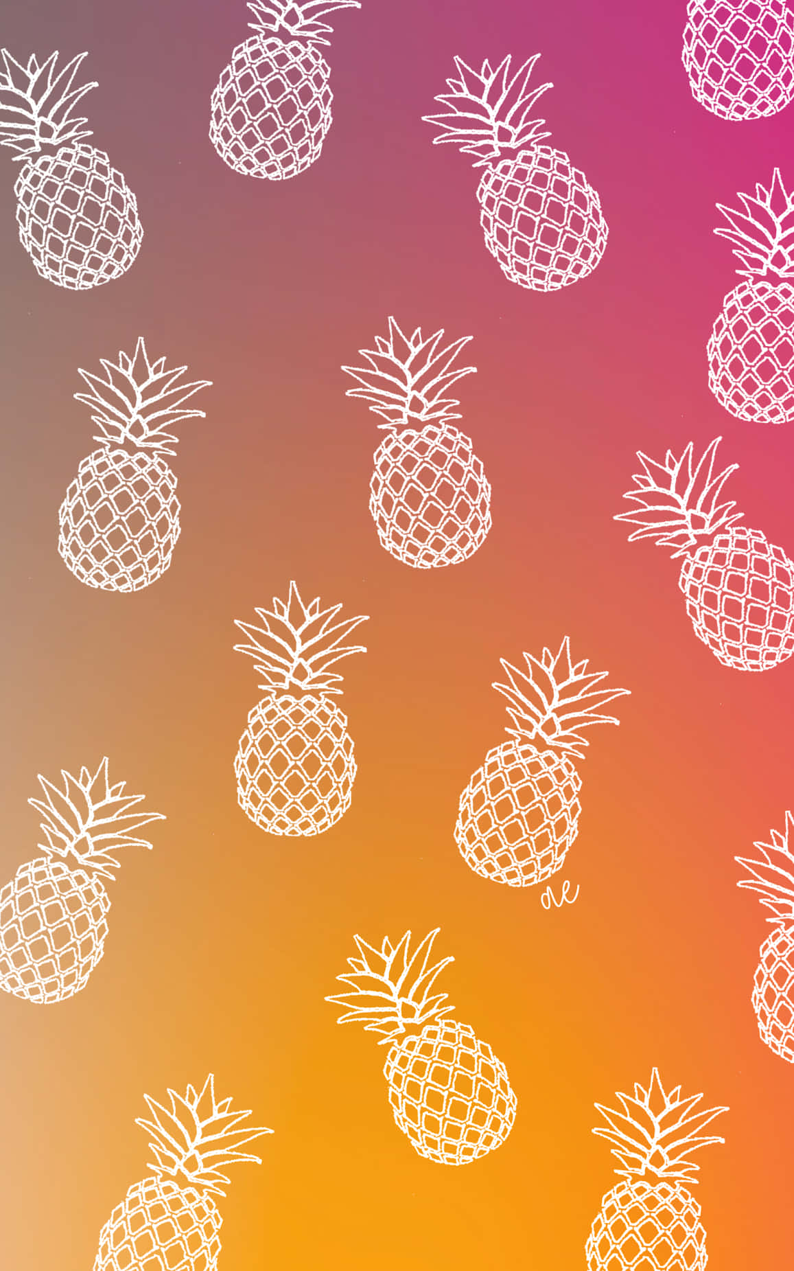 A Refreshing, Delicious Pineapple On A Wooden Desktop Background