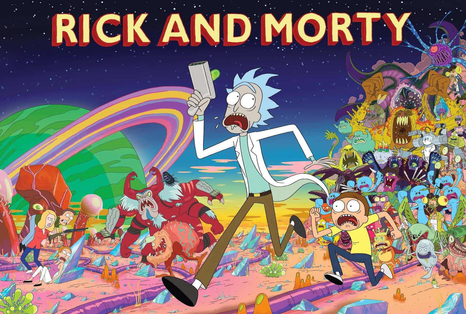 “a Rick And Morty Laptop Is The Perfect Way To Show Your Fandom In Style.” Background