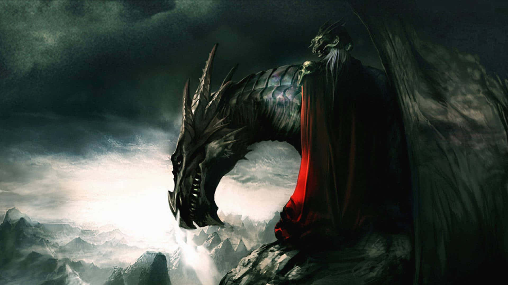 A Roaring, Powerful Dragon Background