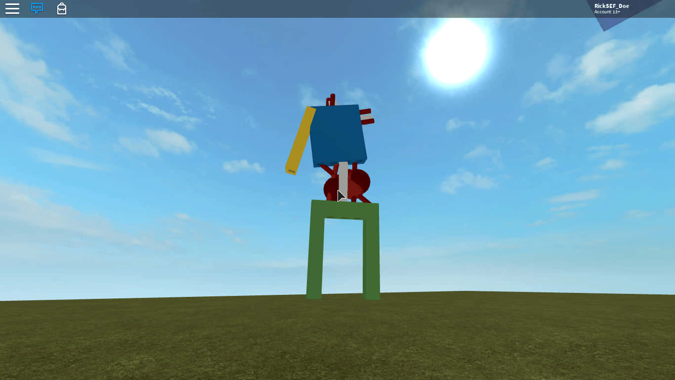 A Roblox Noob Celebrates Leveling Up Background