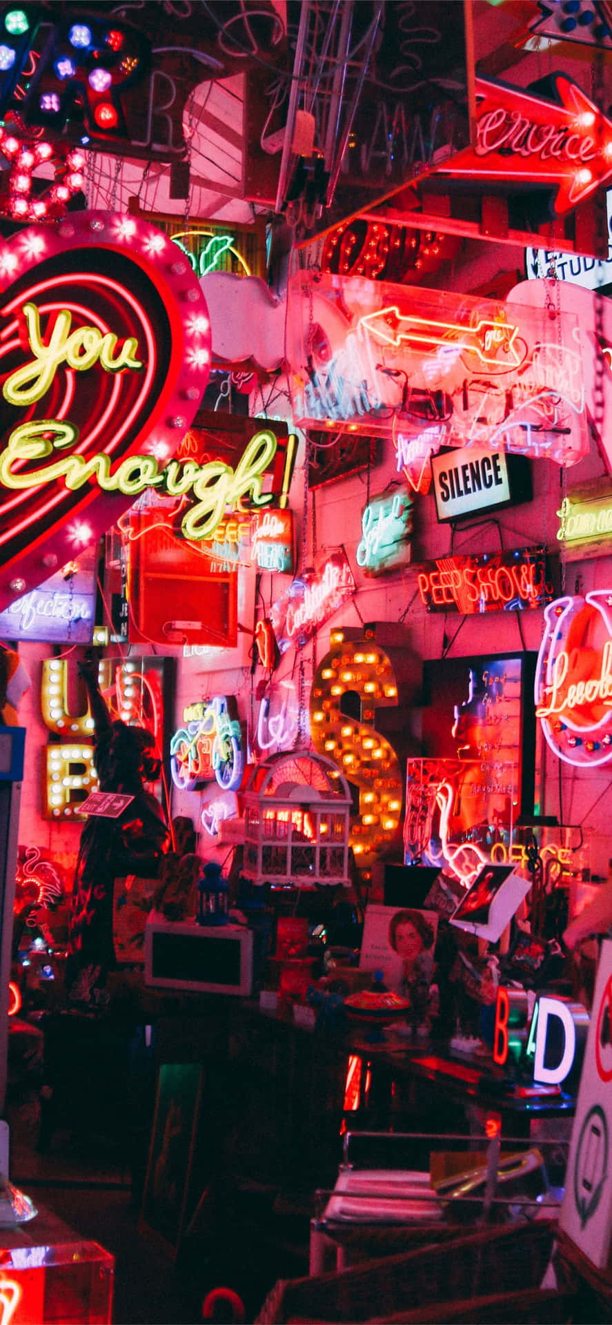 A Room Full Of Neon Signs