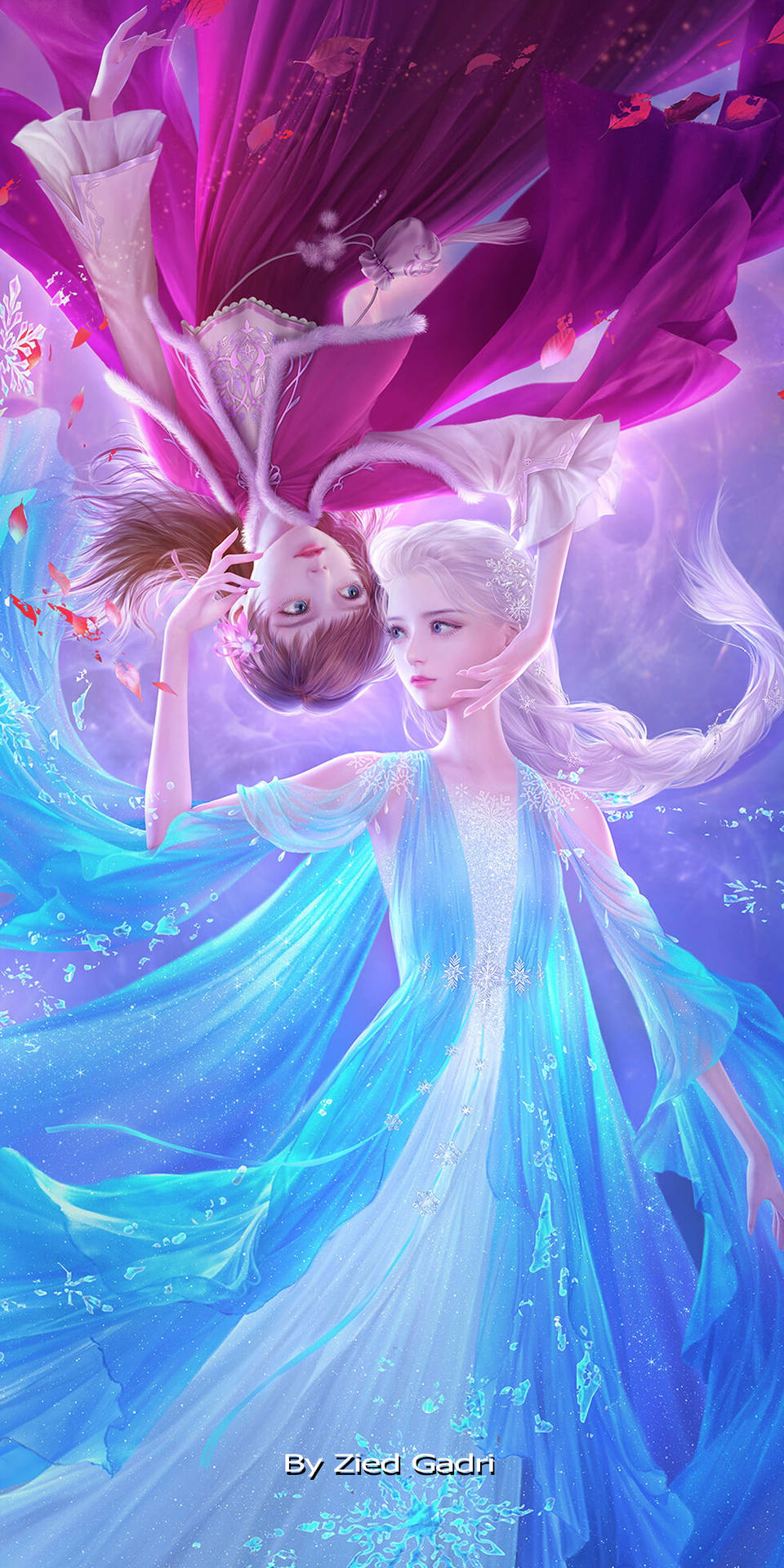 A Royal Frozen Adventure With Elsa And Anna Background