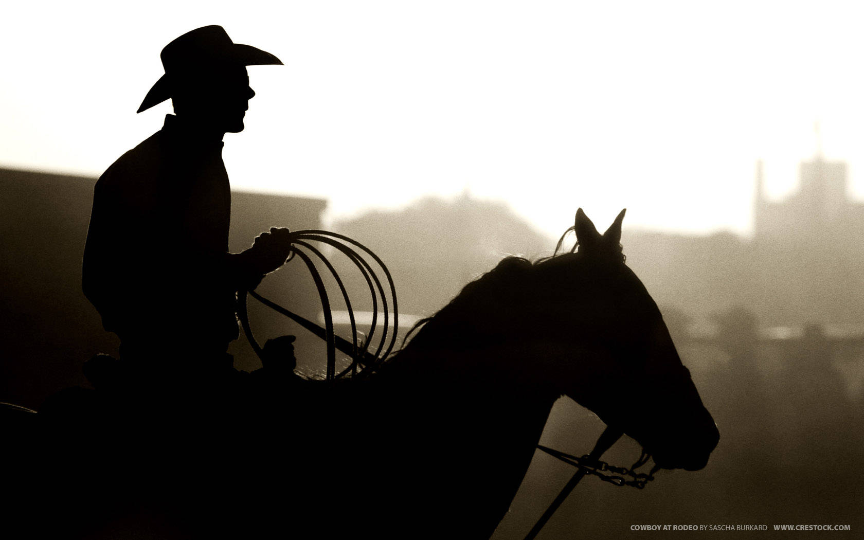 A Rugged American Cowboy Wearing A Traditional Stetson Hat. Background