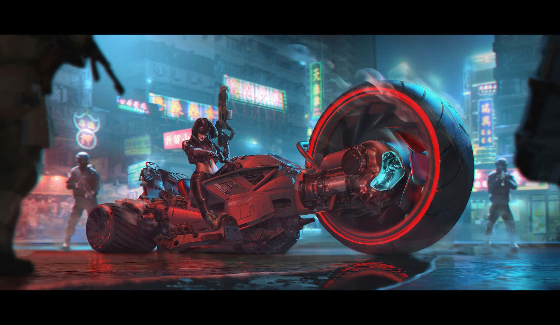 A Runner In The Shadowrun World Background