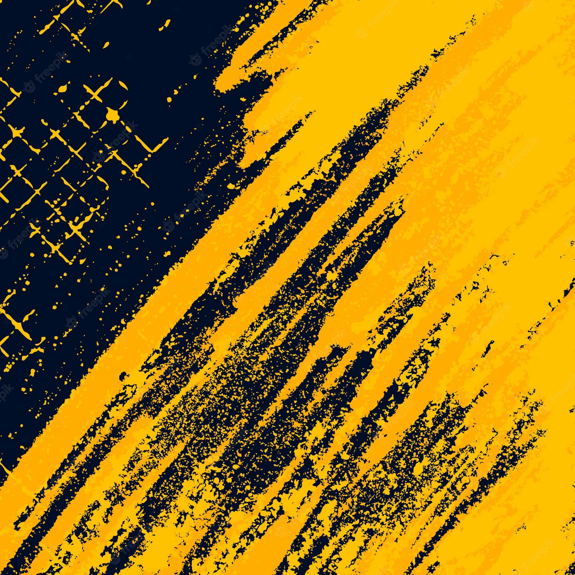 A Rustic And Grunge Aesthetic With A Splash Of Yellow Background