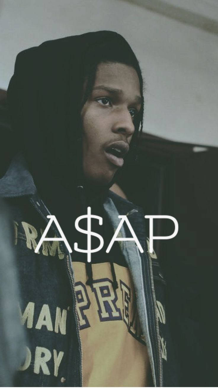 A S A P Rapper Portrait Background