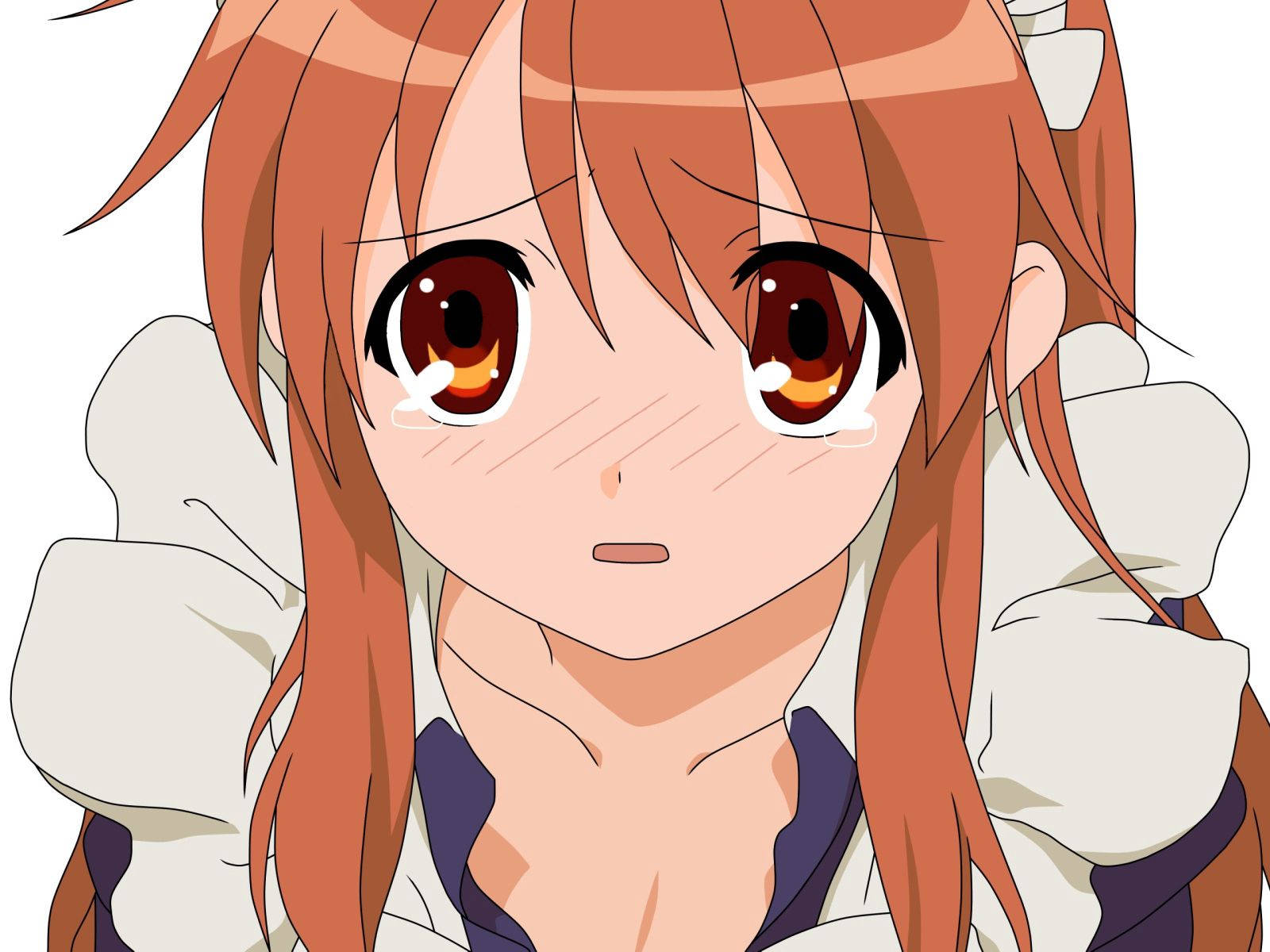 A Sad Anime Girl In Grief