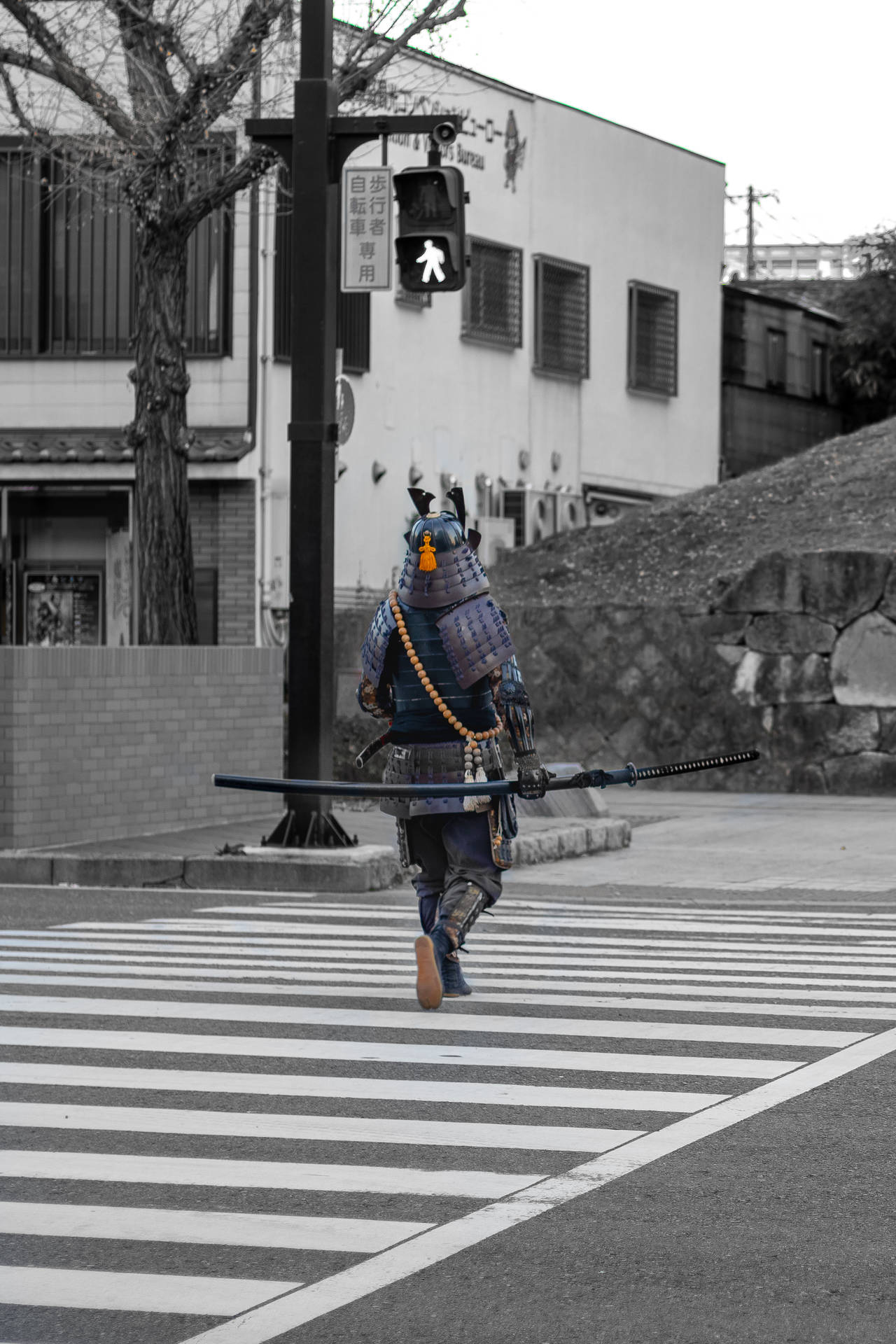 A Samurai Walks The Streets