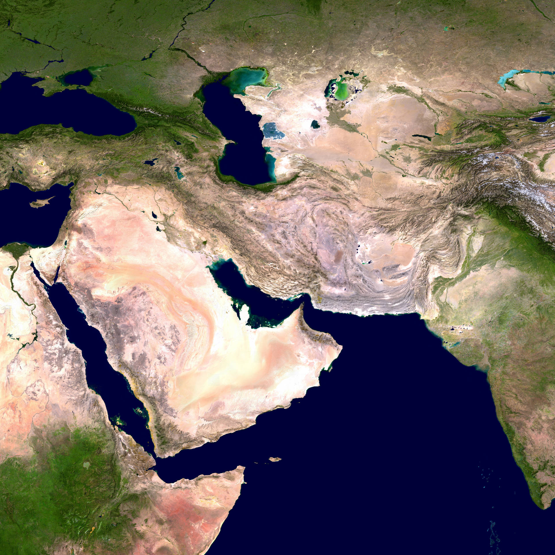 A Satellite Image Of The Earth Background