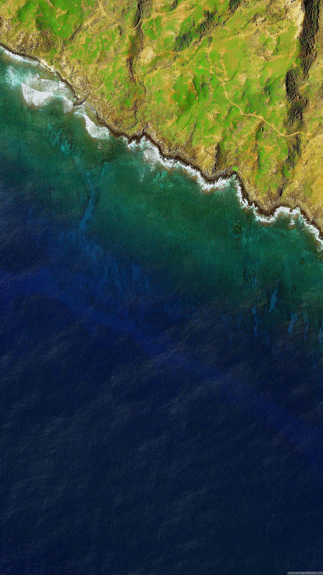 A Satellite Image Of The Ocean Background