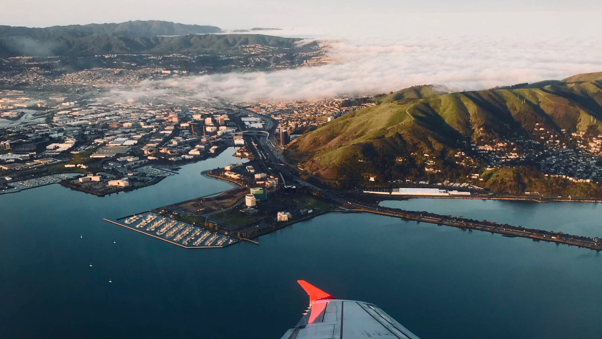 A Scenic View From A Plane Window