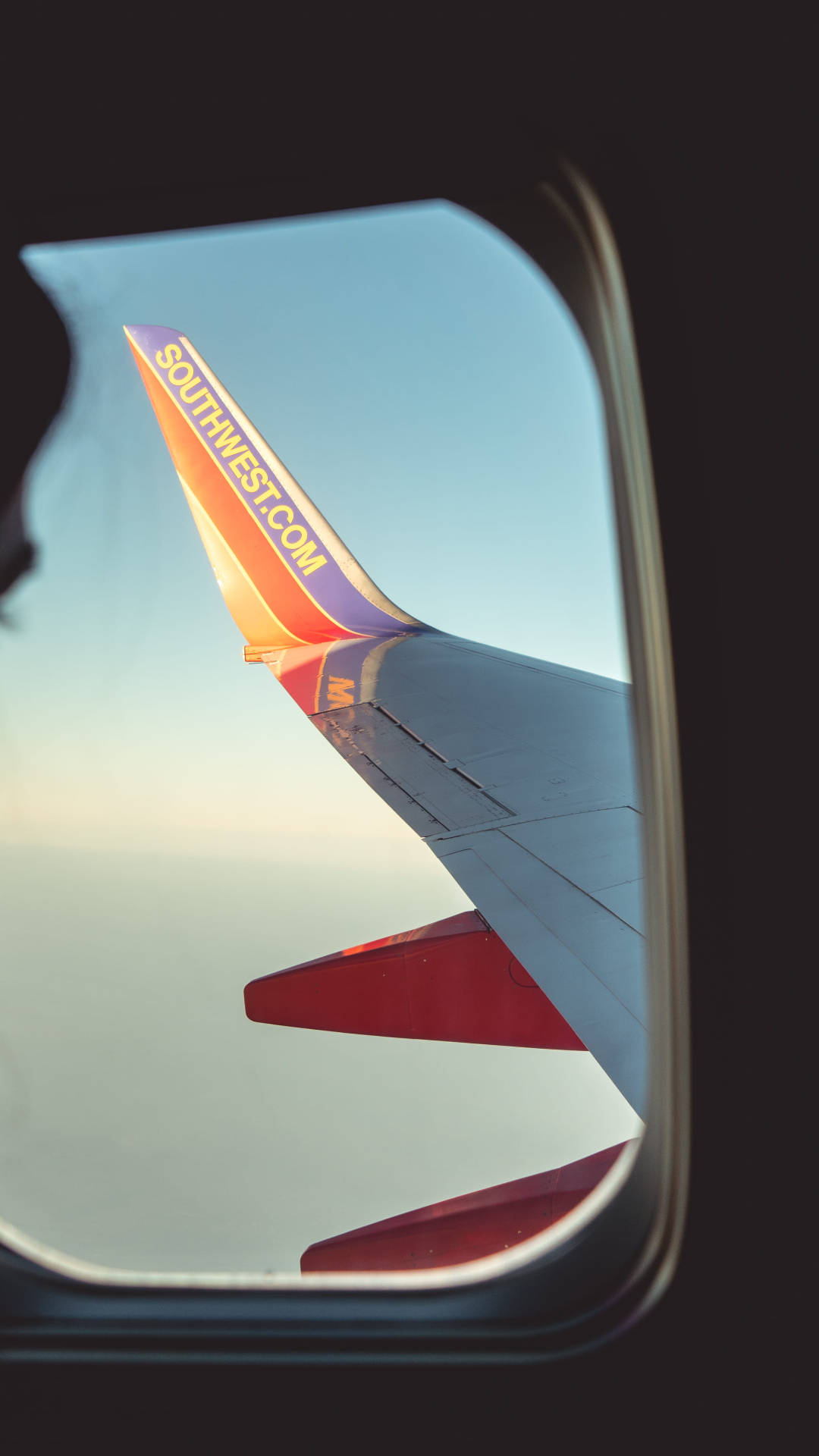 A Scenic View From A Southwest Airlines Flight. Background