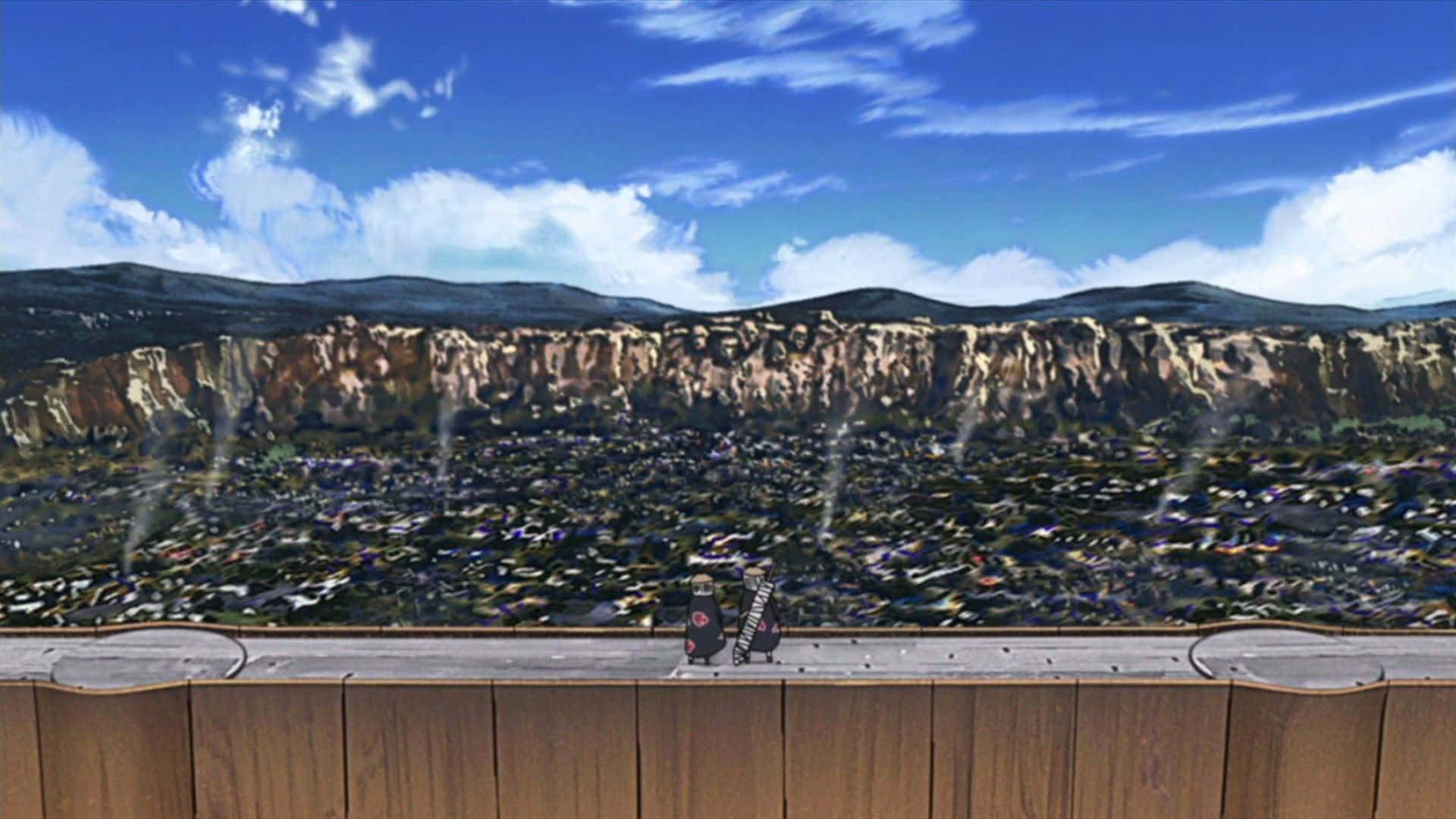 A Scenic View Of Konoha, The Hidden Leaf Village