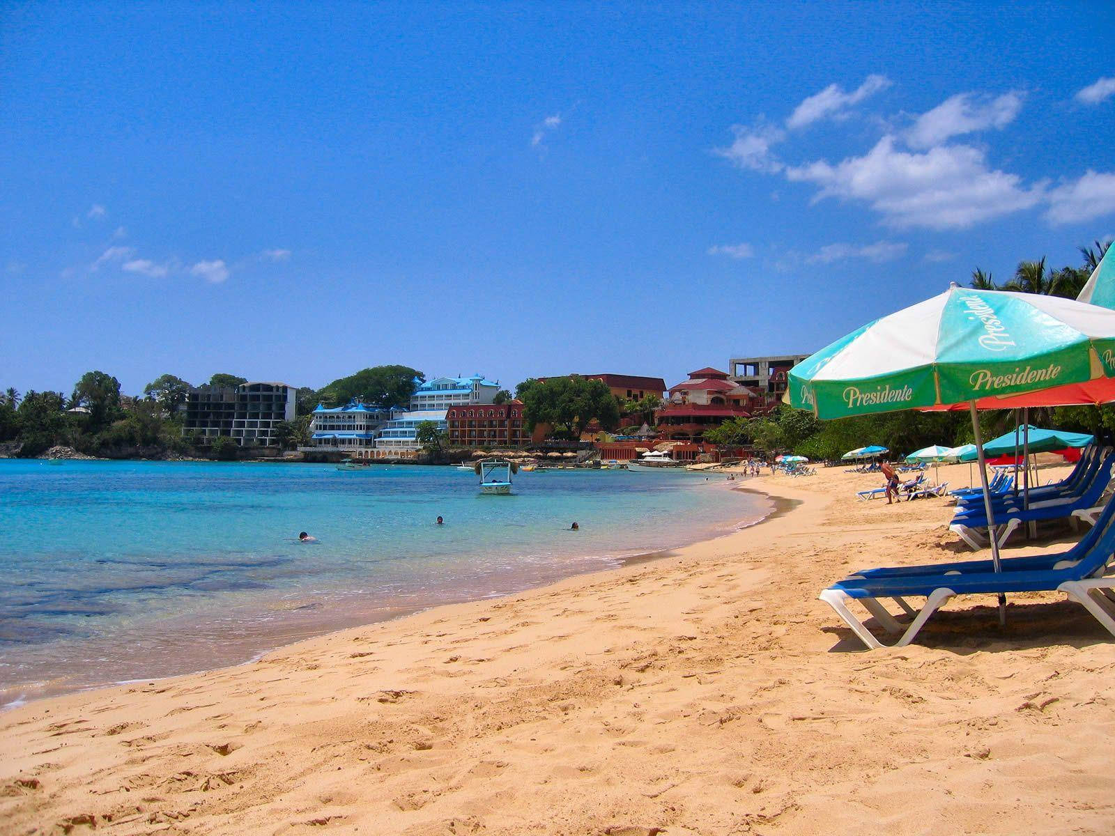 A Scenic View Of The Breathtaking Dominican Republic Beach