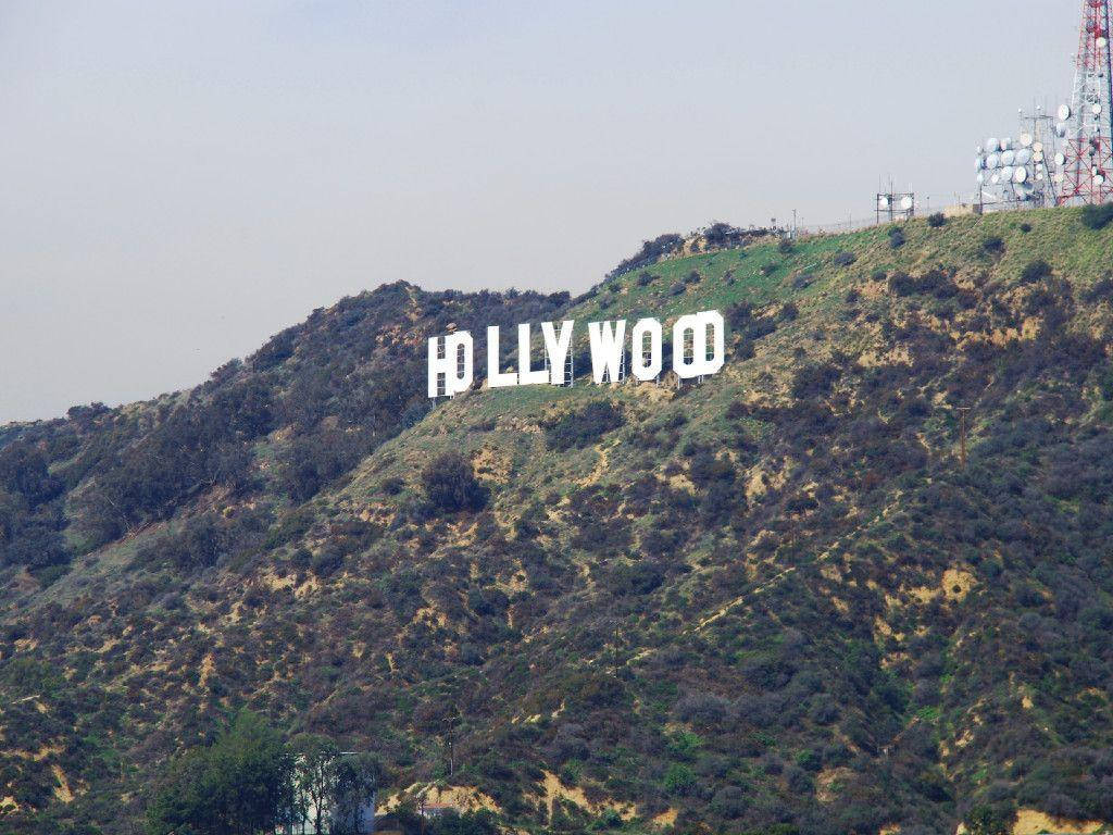 A Scenic View Of The Iconic Hollywood Sign From Afar