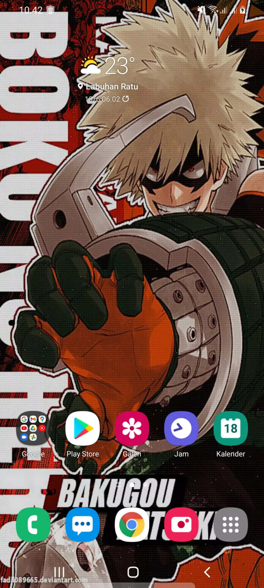 A Screen With An Anime Character On It
