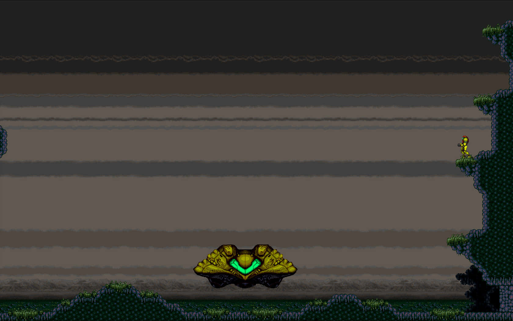 A Screenshot Of A Game With A Green And Yellow Background