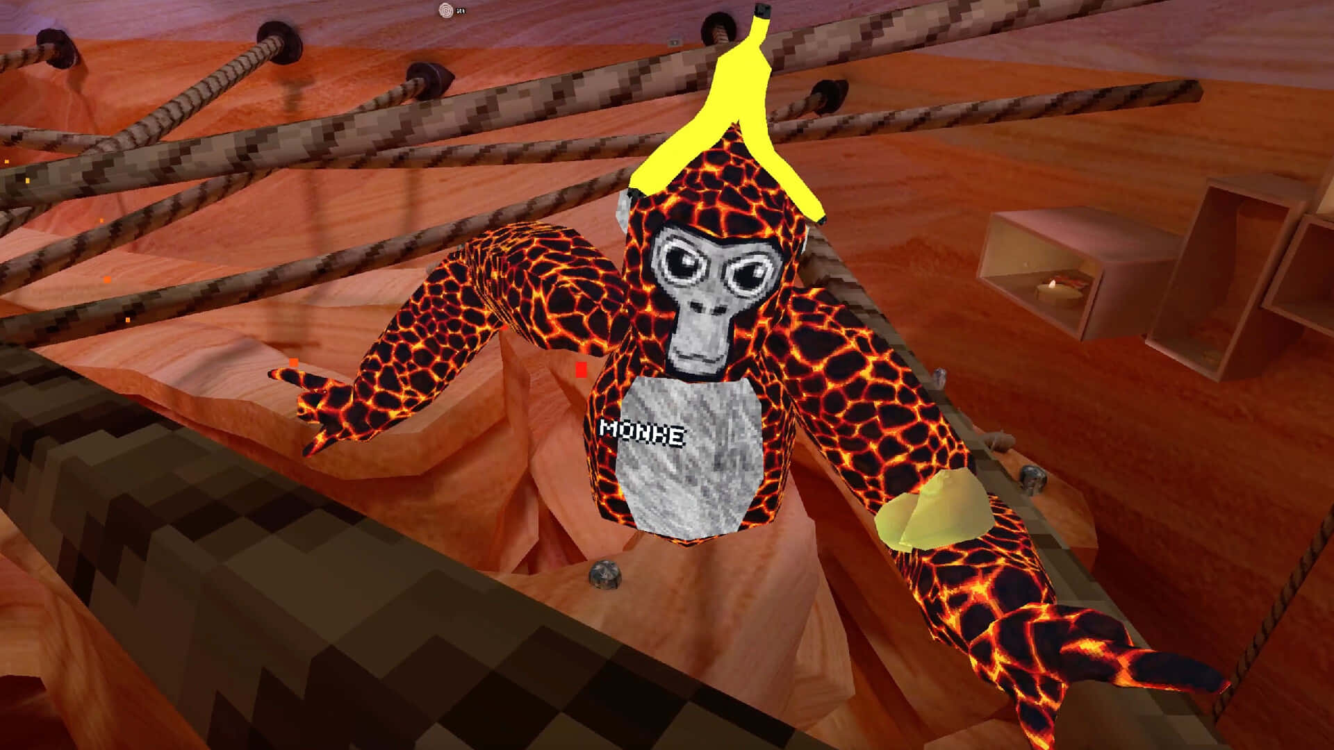 A Screenshot Of A Game With A Monkey In It
