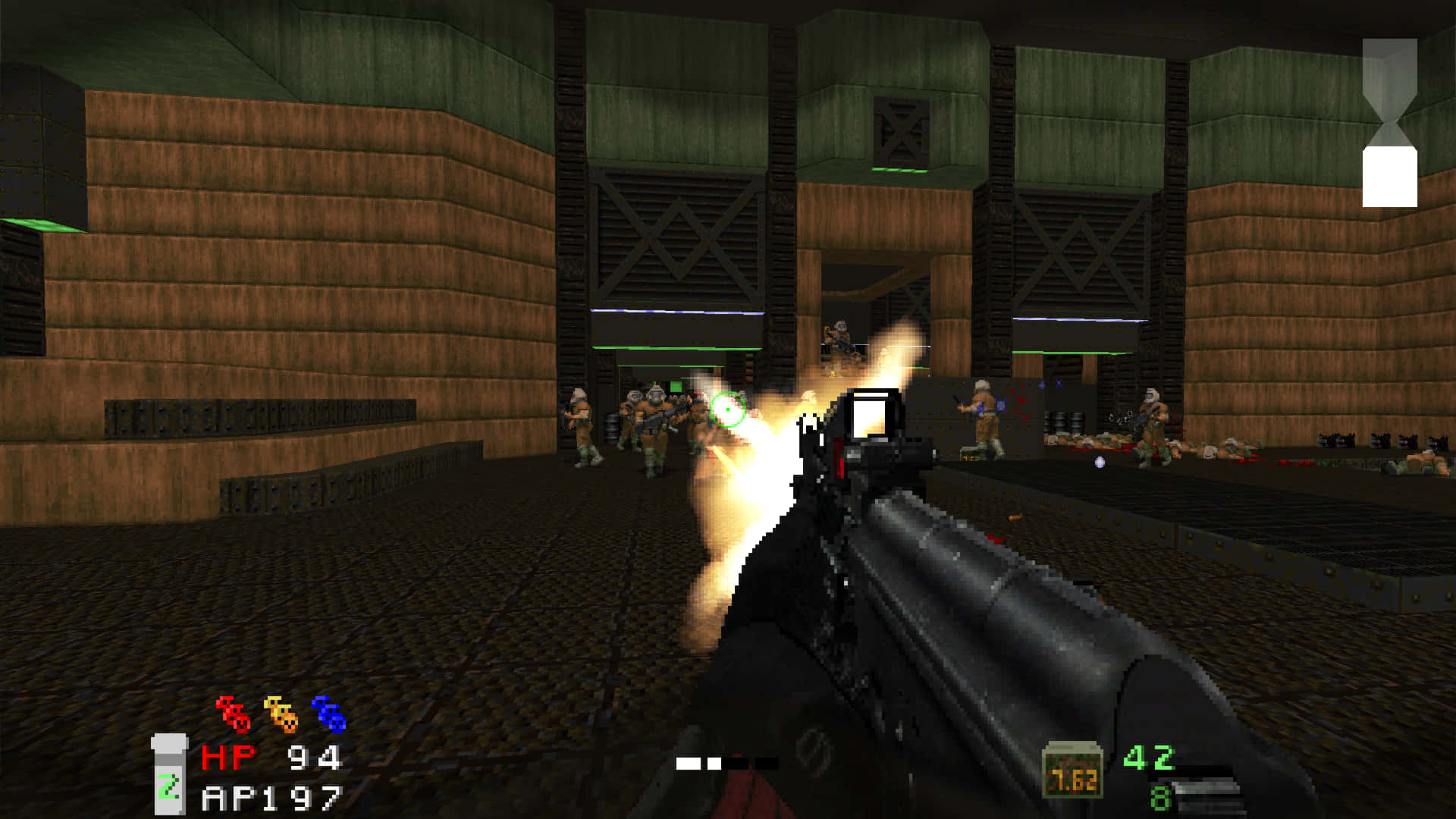 A Screenshot Of A Video Game With A Gun Background