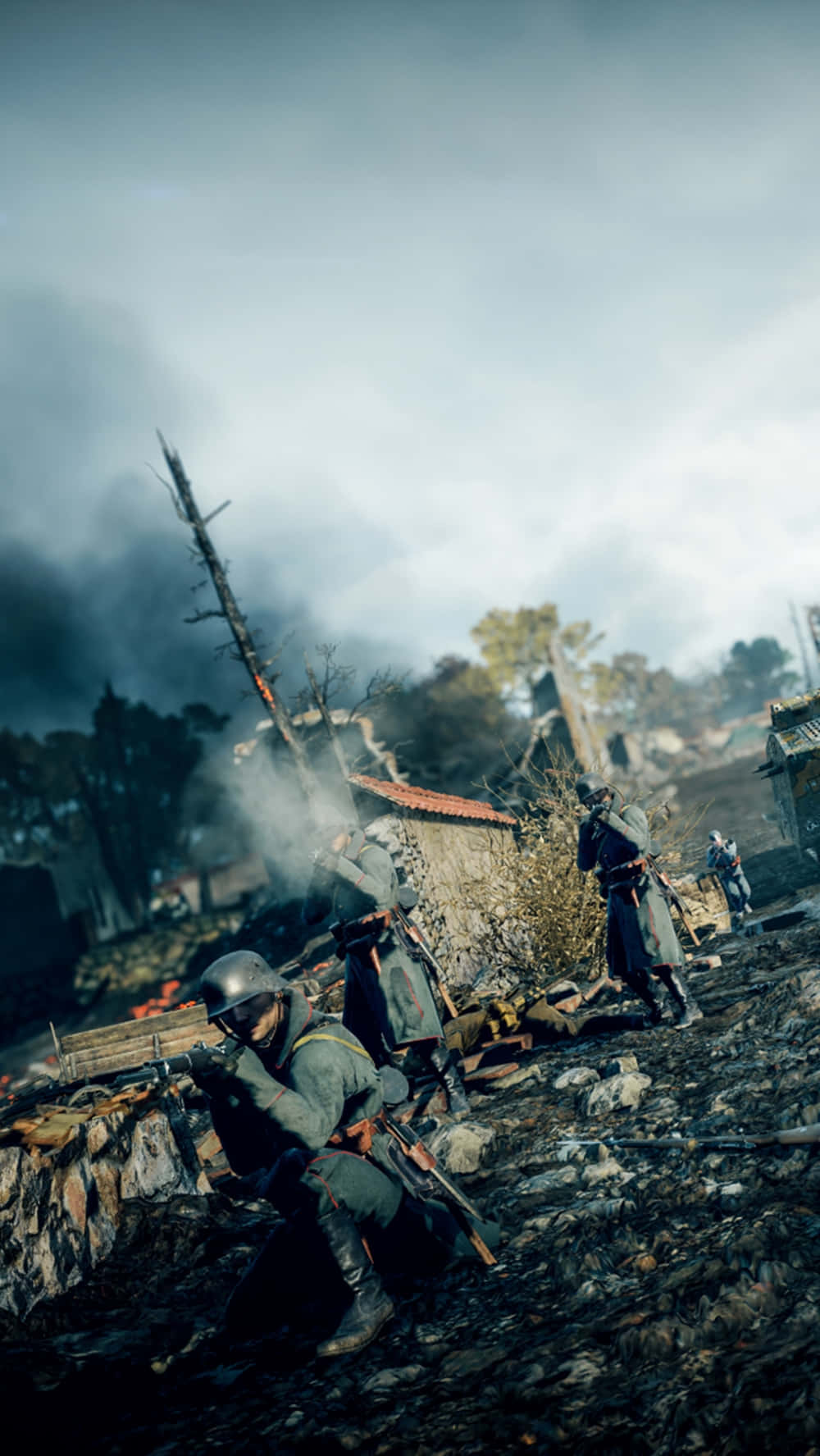 A Screenshot Of Soldiers In A Battle Background