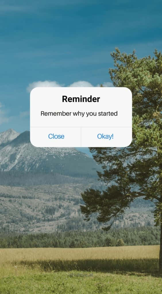 A Screenshot Of The Reminder App On An Iphone Background