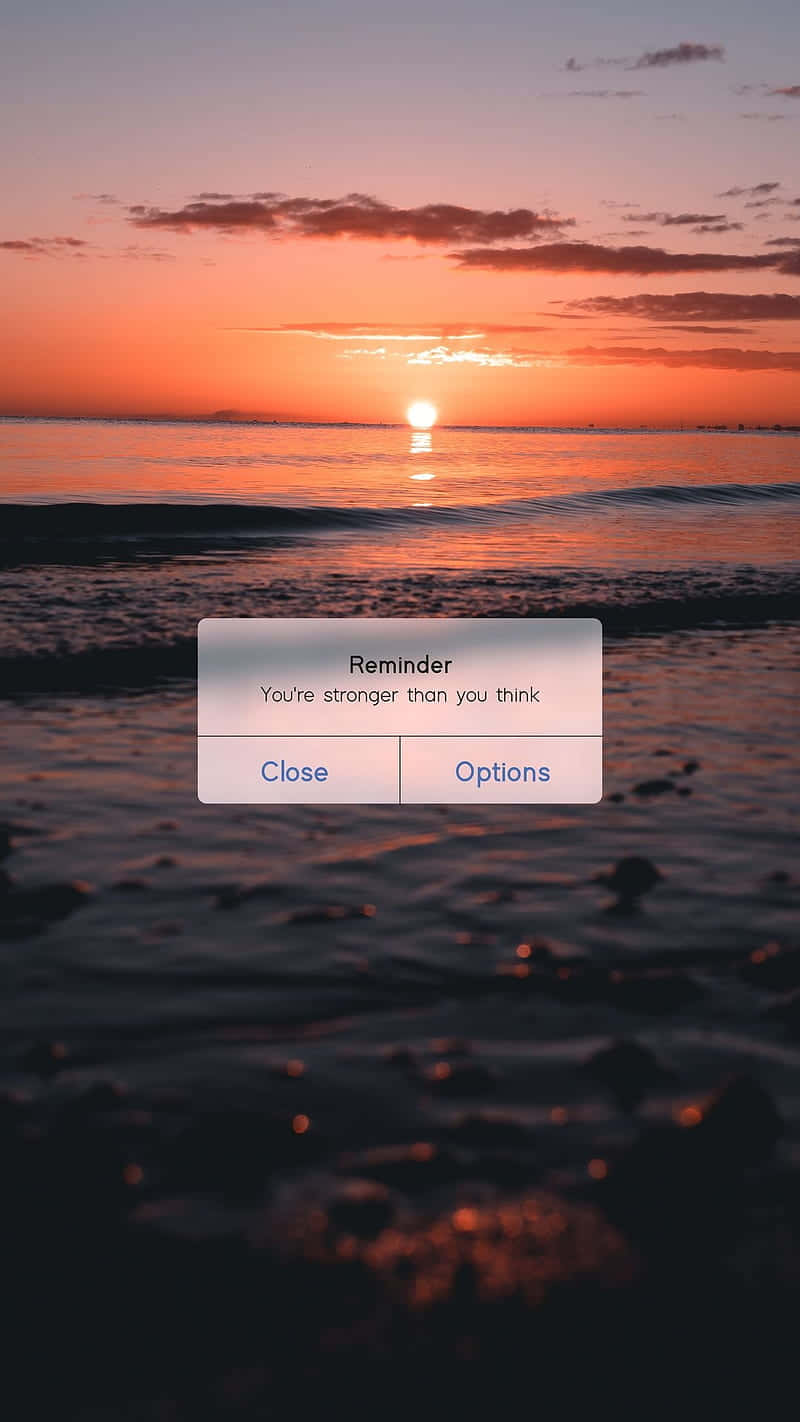 A Screenshot Of The Sunset On The Beach Background