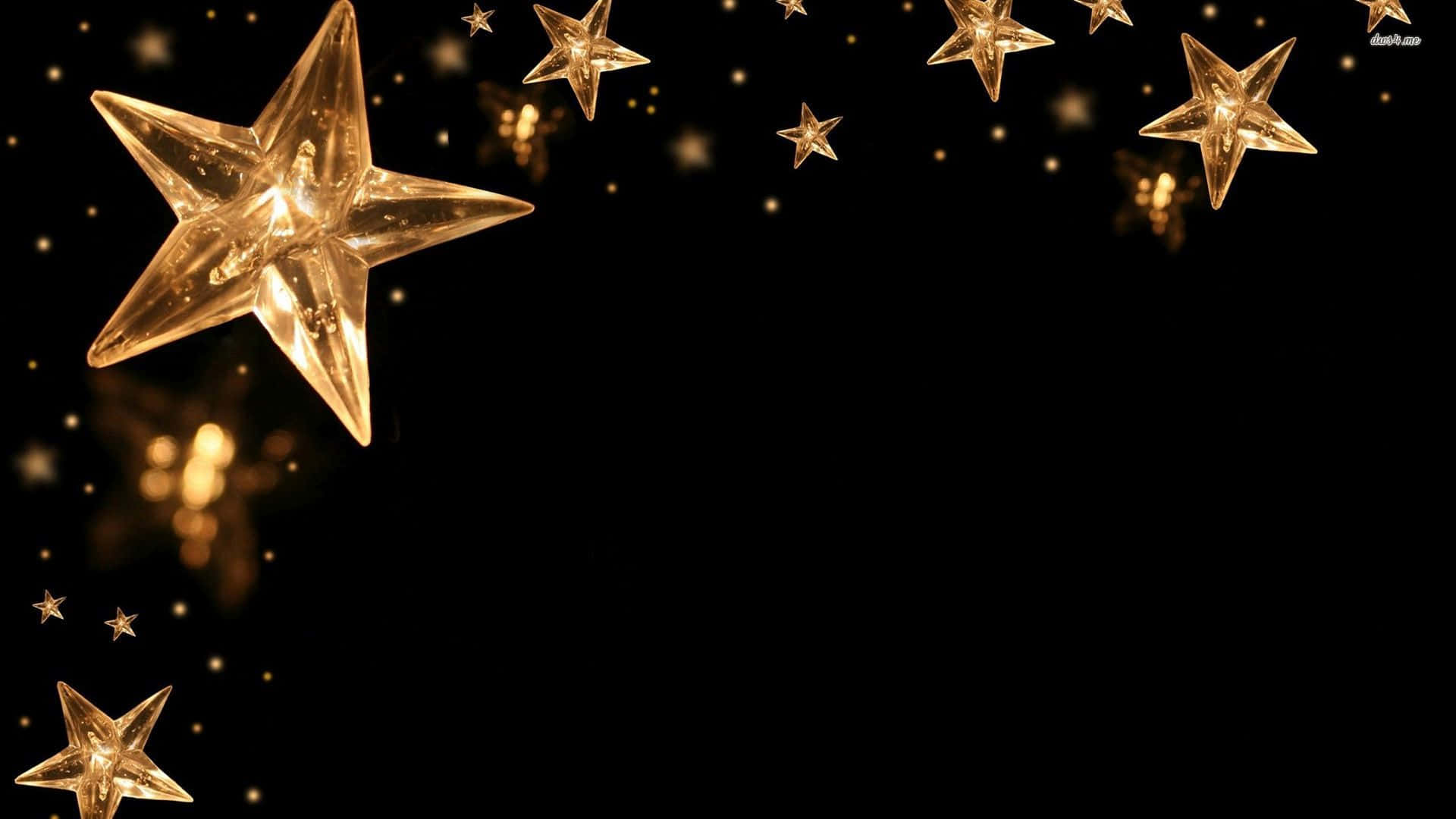 A Sea Of Gold Stars Background