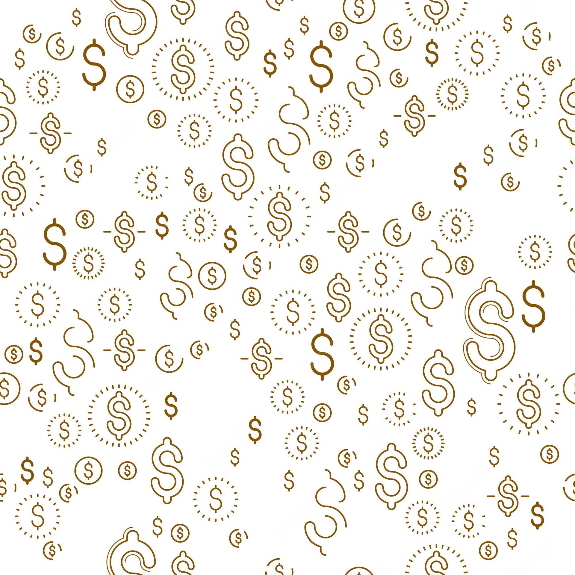 A Seamless Pattern Of Dollar Signs Background