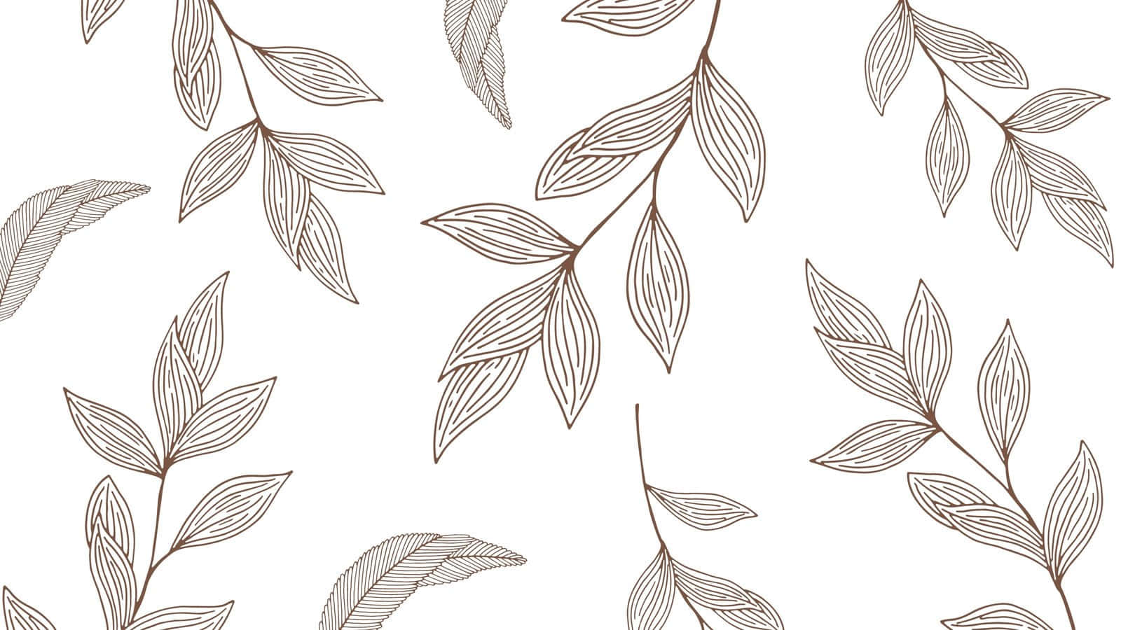 A Seamless Pattern Of Leaves And Branches