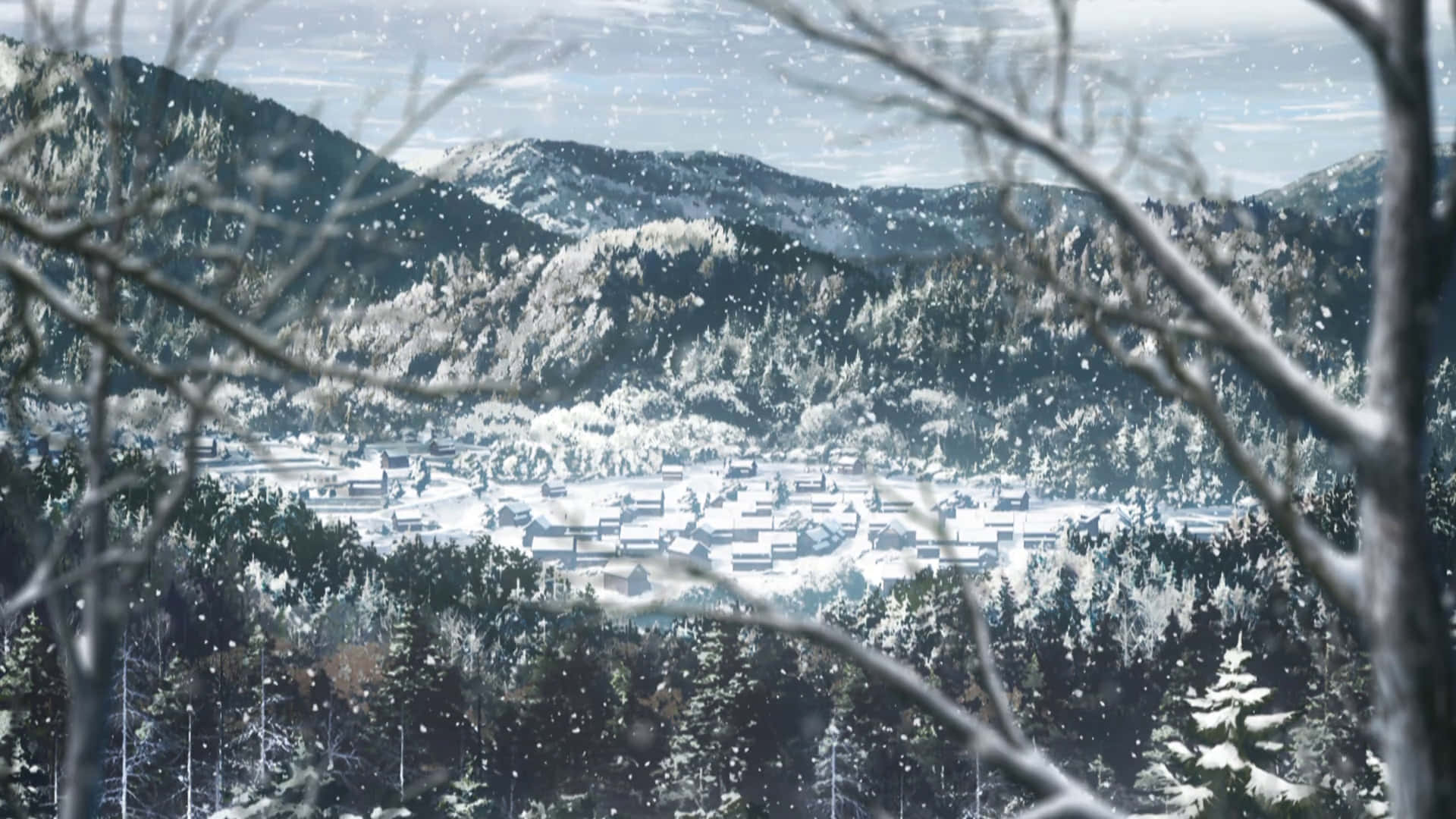 A Serene And Peaceful View Of Demon Slayer Scenery Background