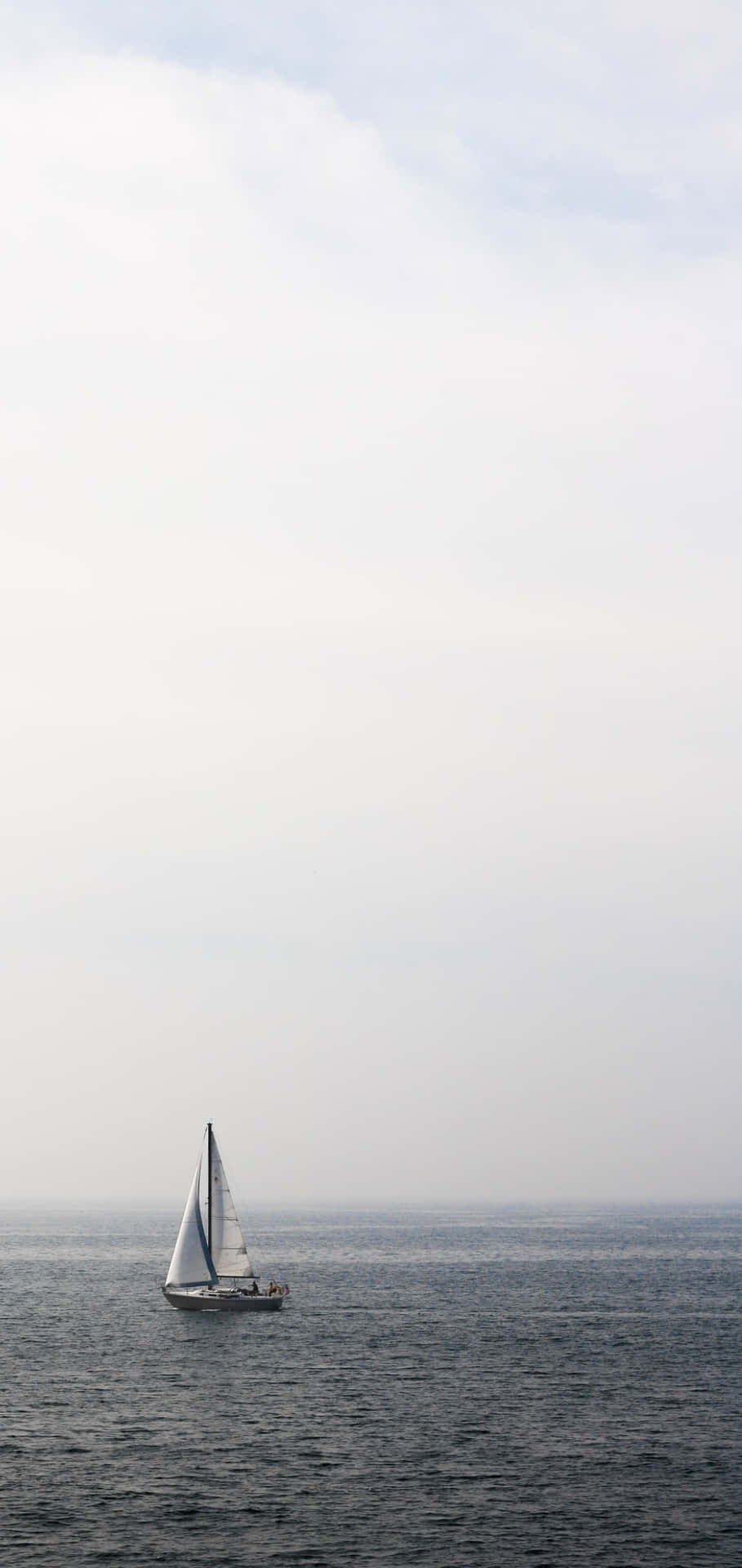 A Serene Evening Sailboat Journey