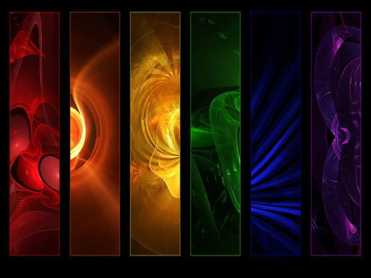 A Series Of Colorful Abstract Backgrounds Background