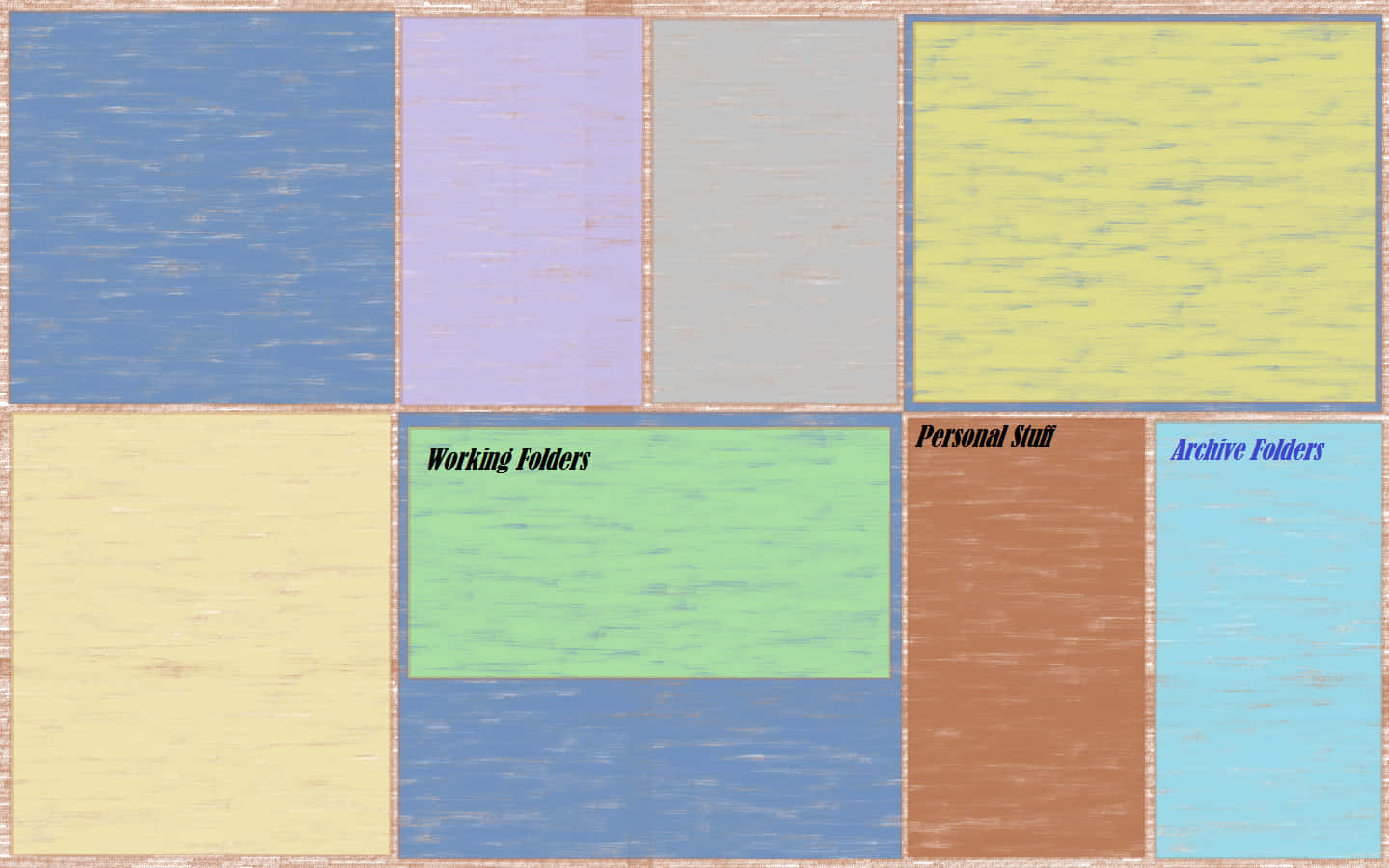 A Set Of Different Colored Squares On A Wooden Floor Background