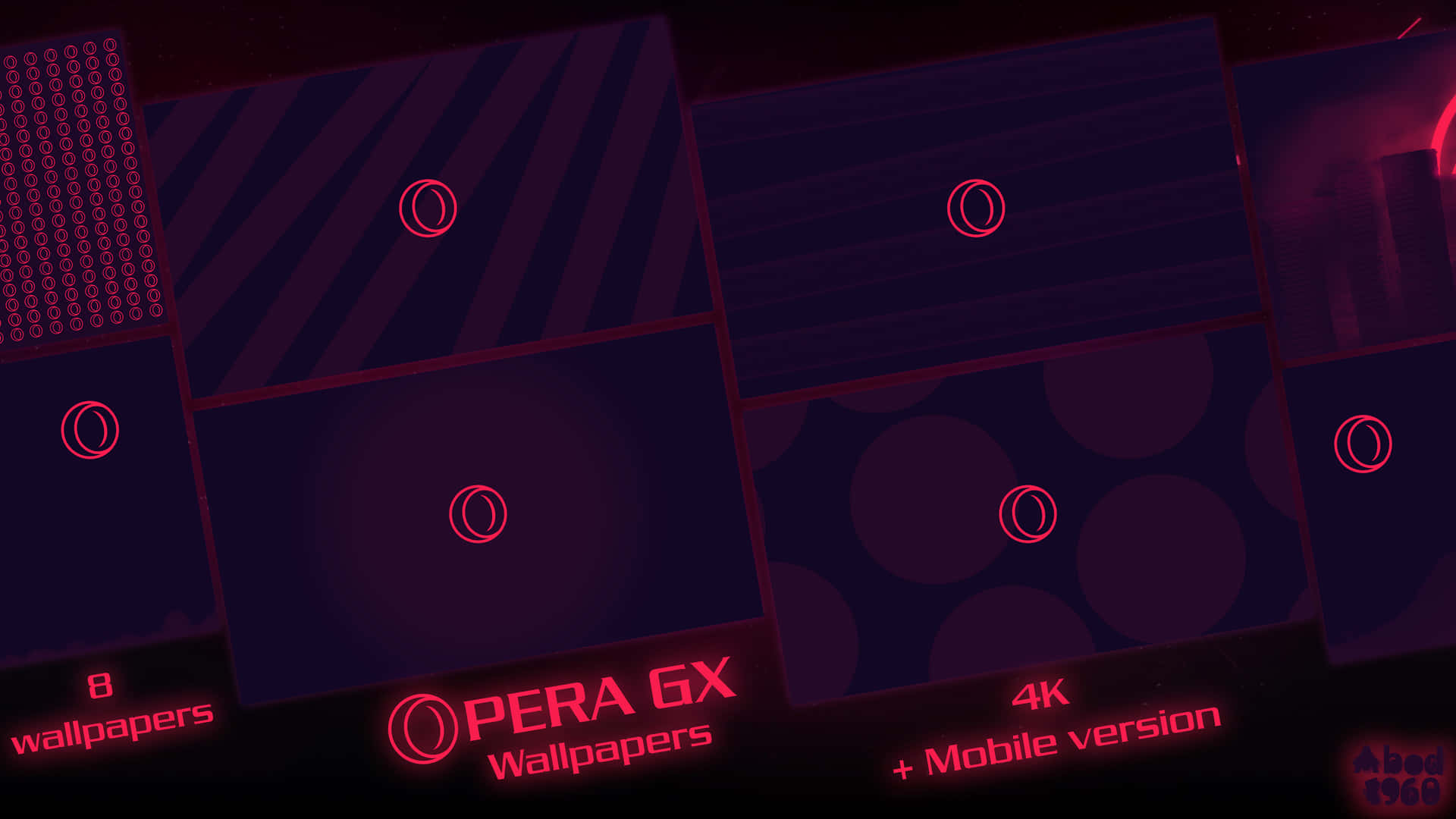 A Set Of Different Wallpapers With Different Colors Background