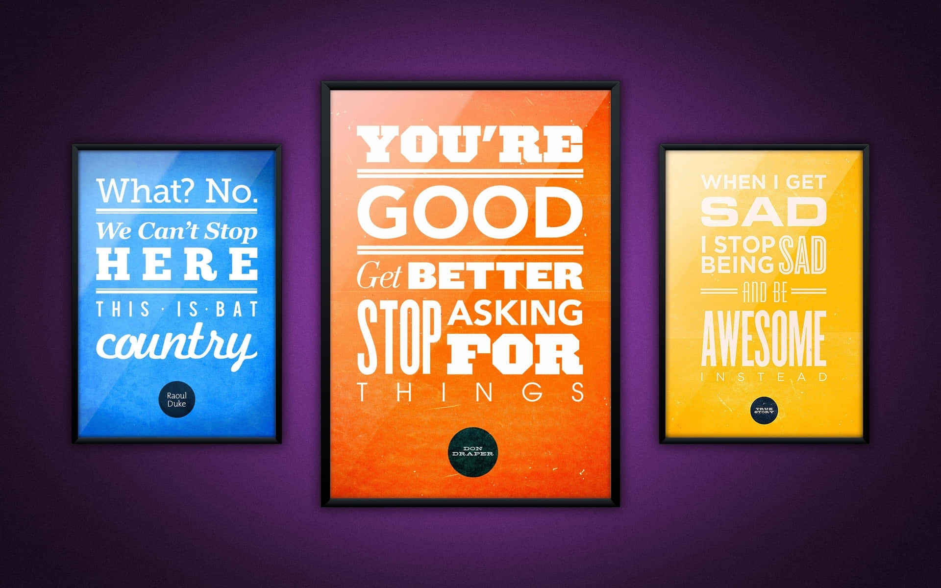 A Set Of Framed Posters Background