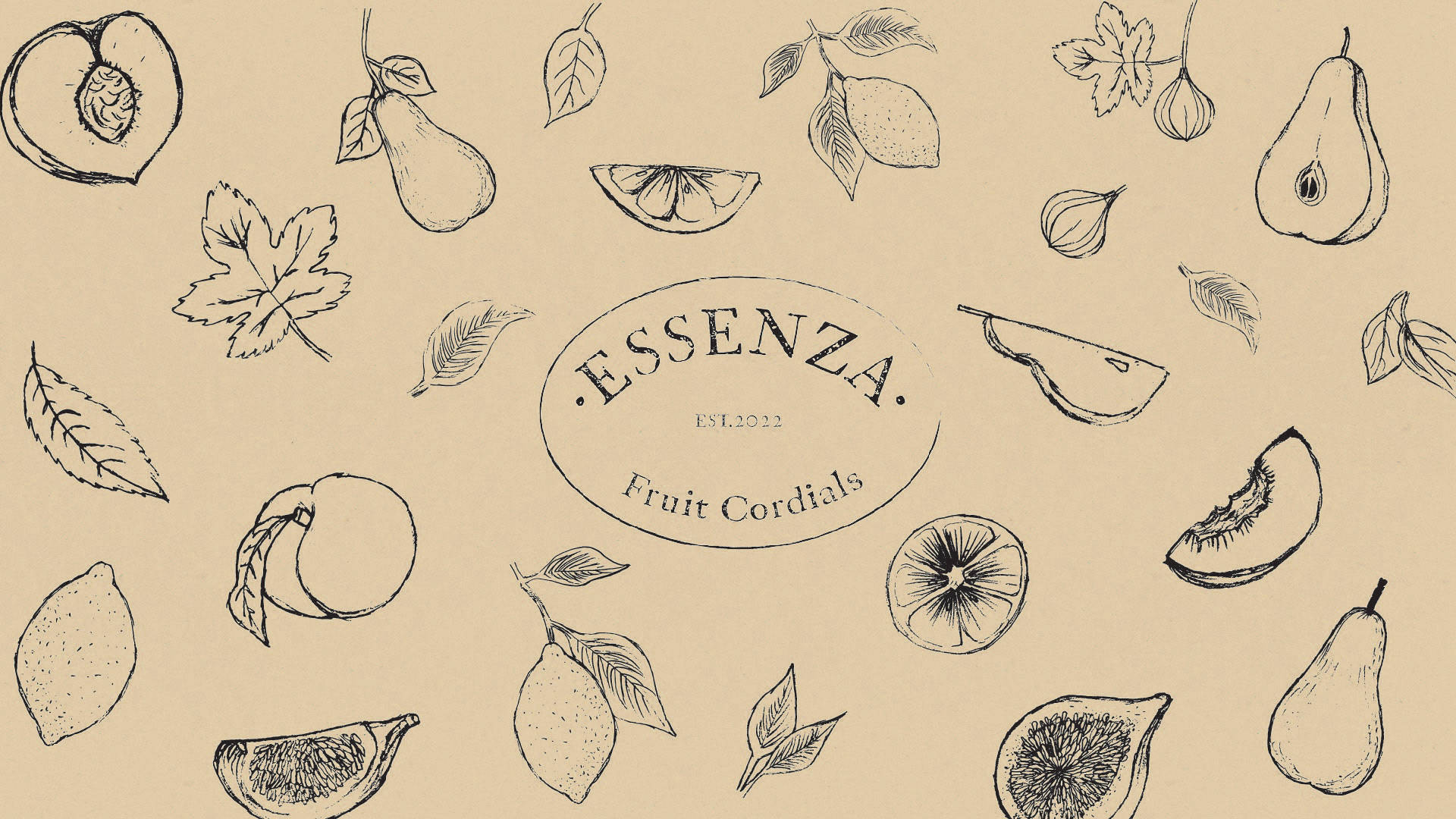 A Set Of Hand Drawn Fruit And Vegetables Background