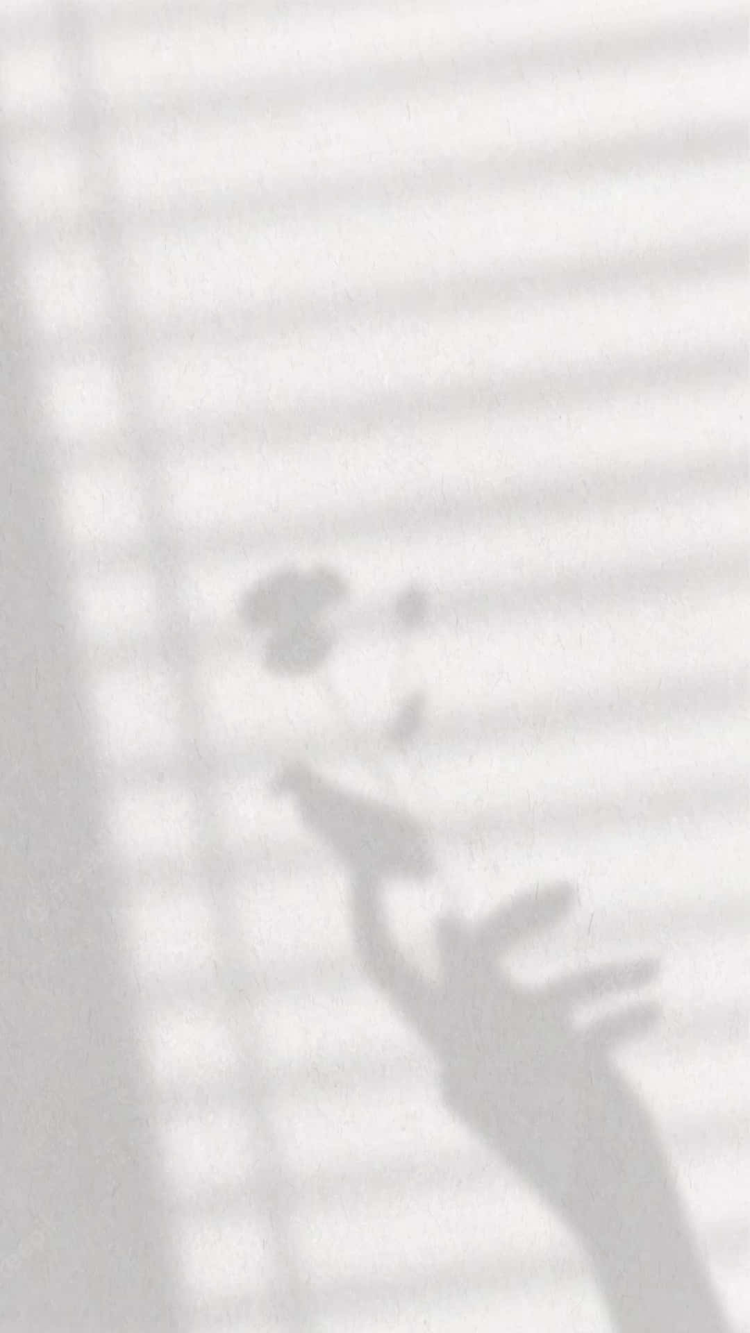 A Shadow Of A Hand On A White Wall Background