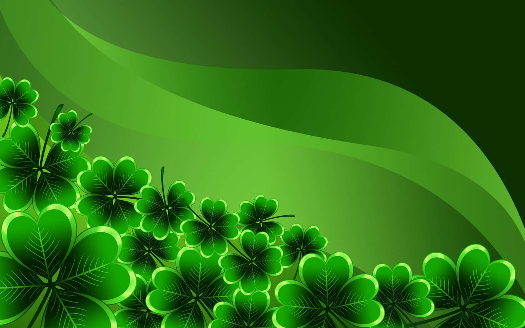 A Shamrock On A Green Clover Field