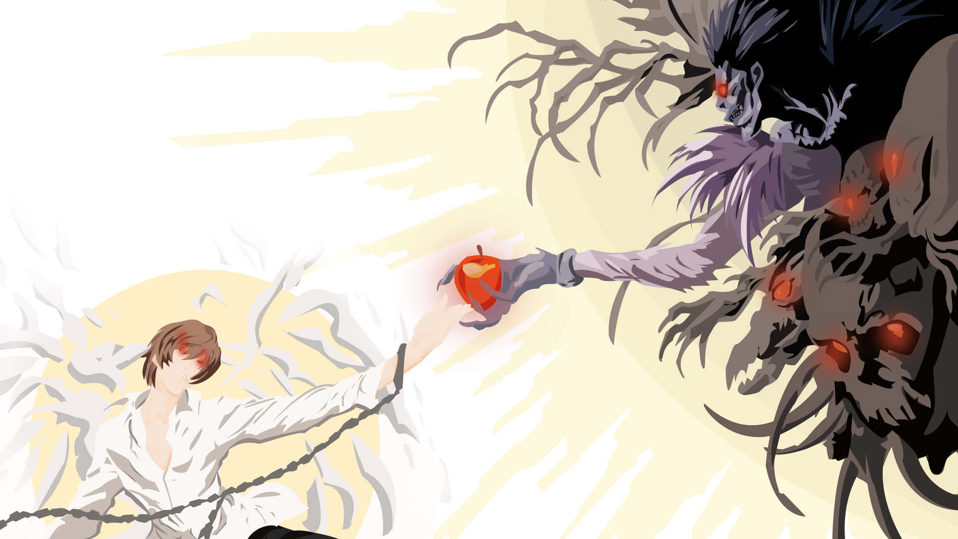 A Shinigami Wielding Its Death Scythe Background