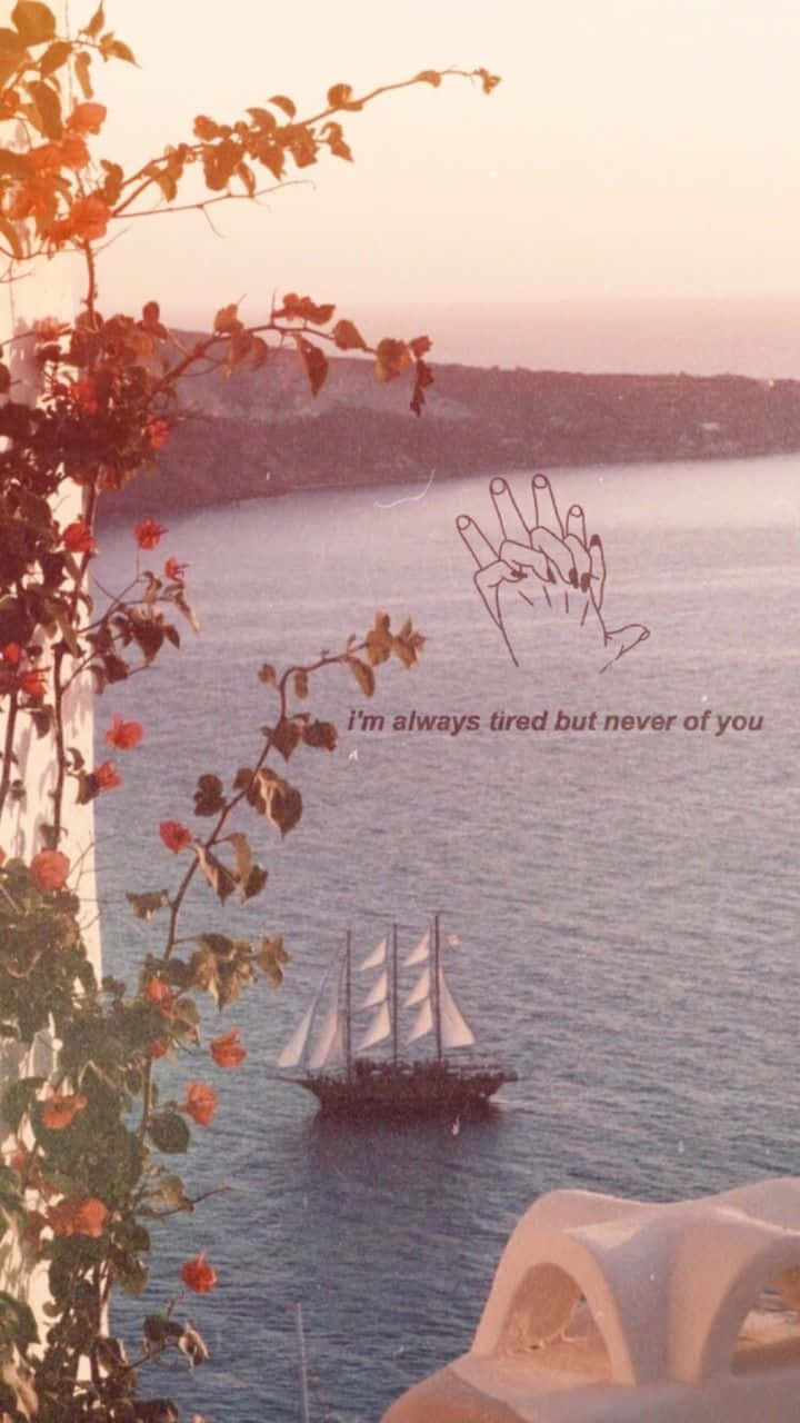 A Ship Is Sailing In The Water Near A Building