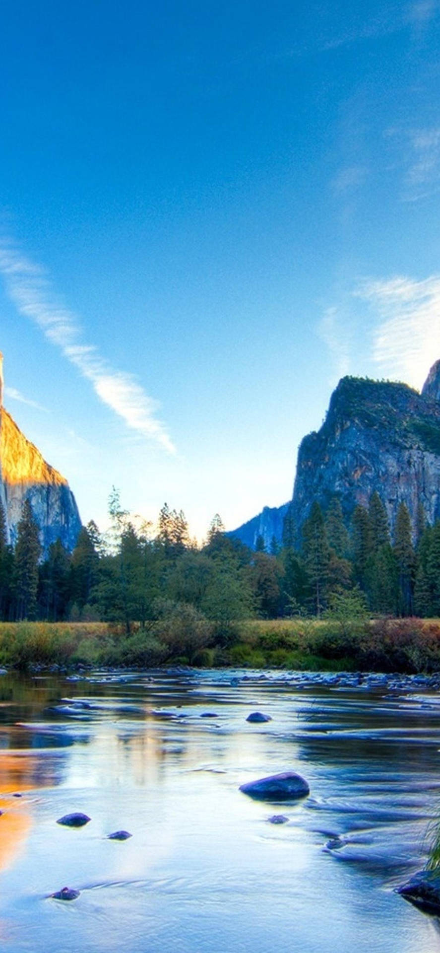 A Shot Of Half Dome In Yosemite National Park From An Iphone Background