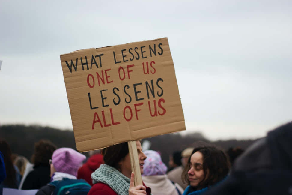 A Sign Related To Racism Background