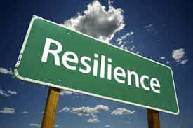 A Sign That Tells People To Be Resilient Background