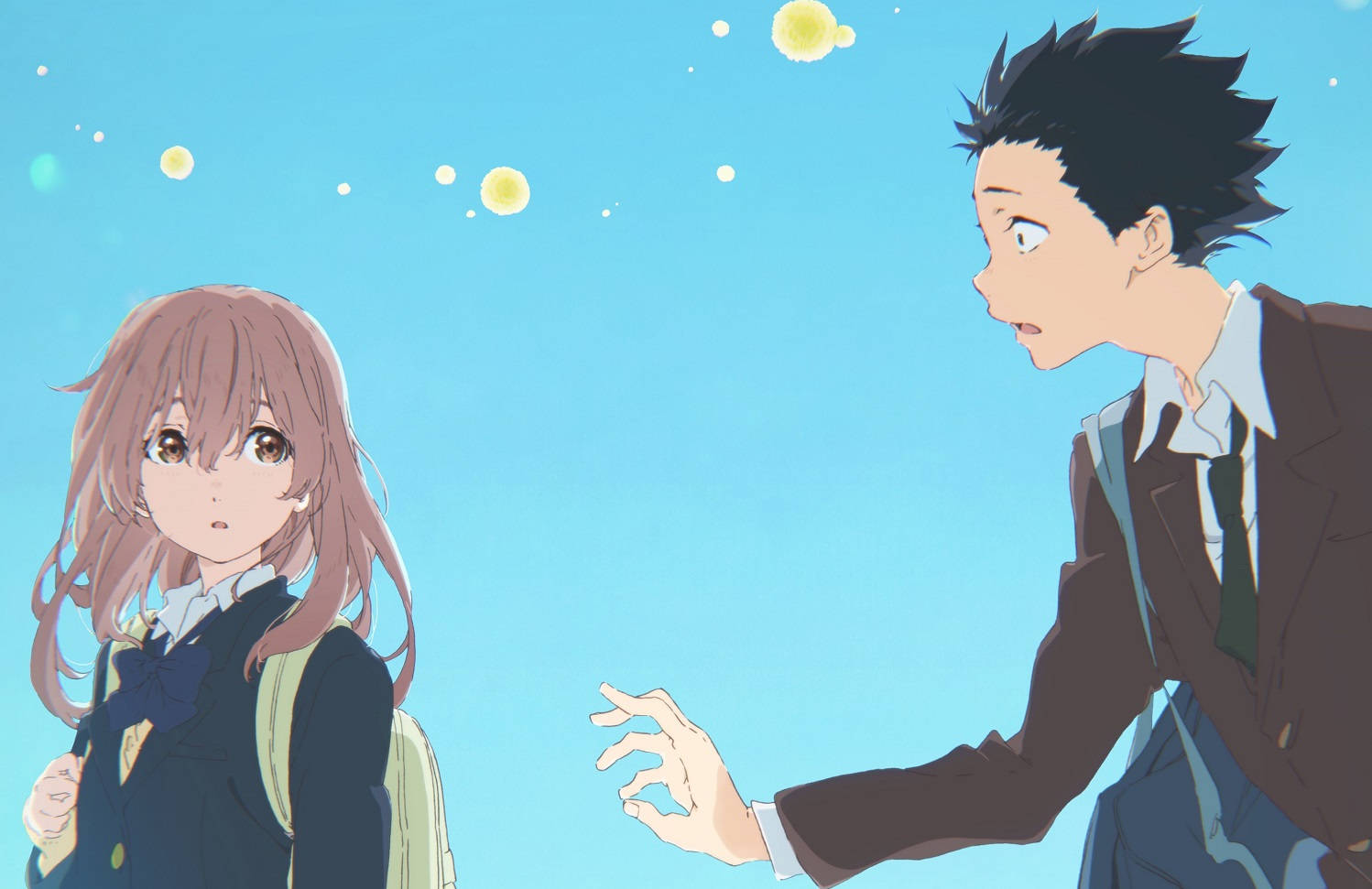 A Silent Voice Couple Orbs Background
