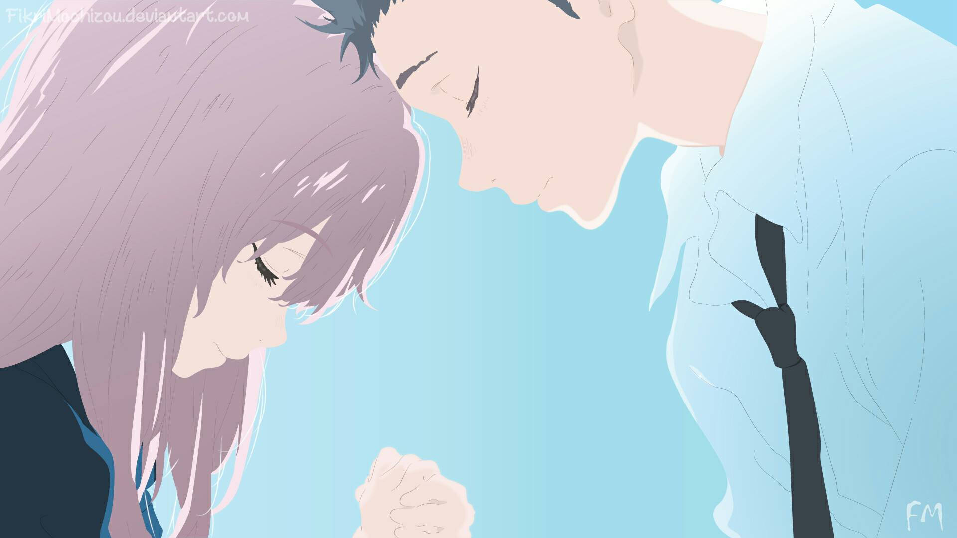 A Silent Voice Shouko Shoya Art Background