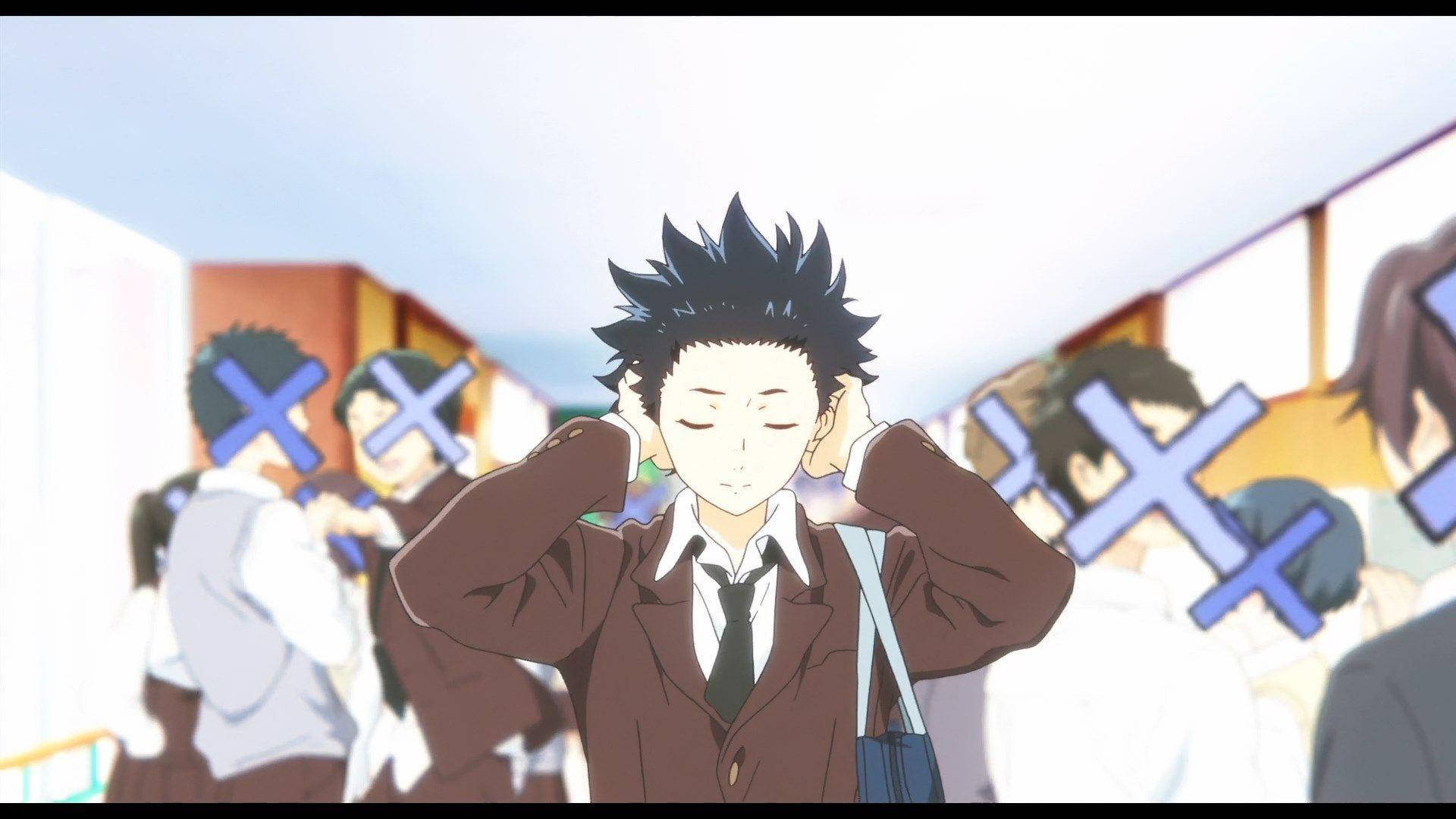 A Silent Voice Shoya X Faces Background