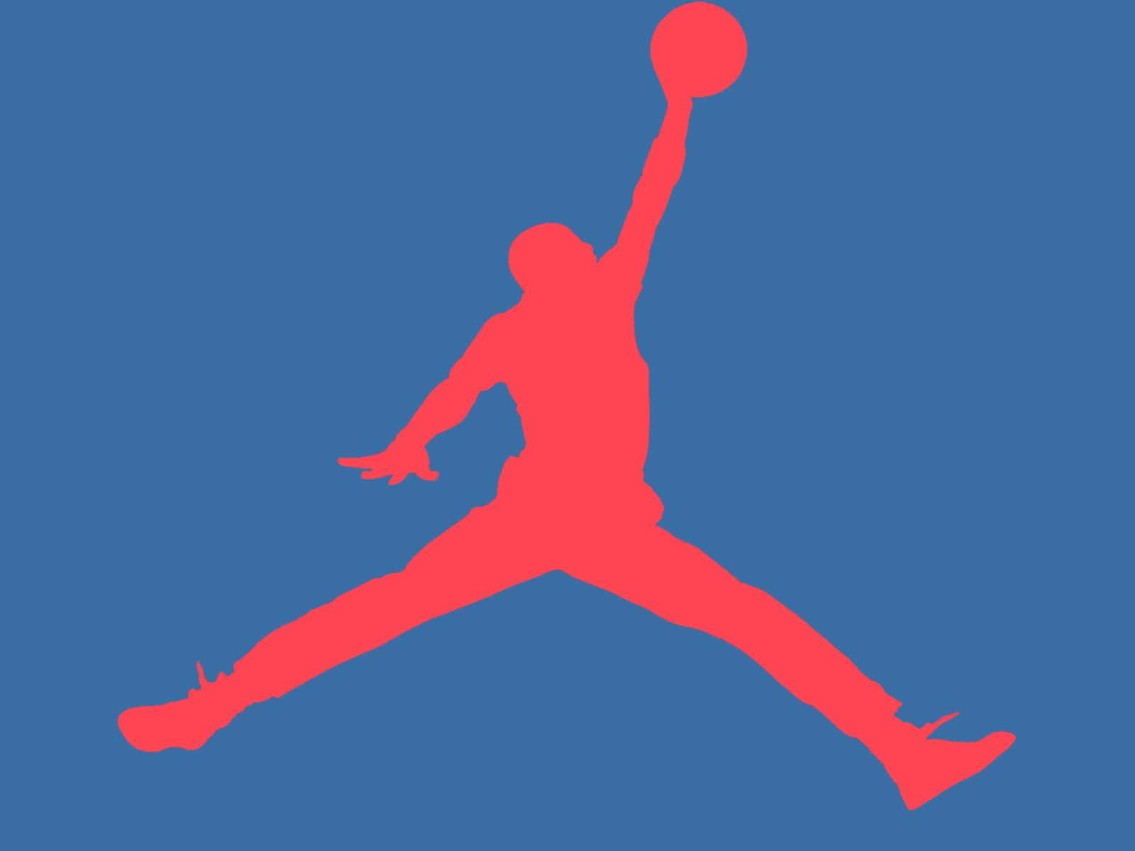 A Silhouette Of A Man Jumping Into The Air Background