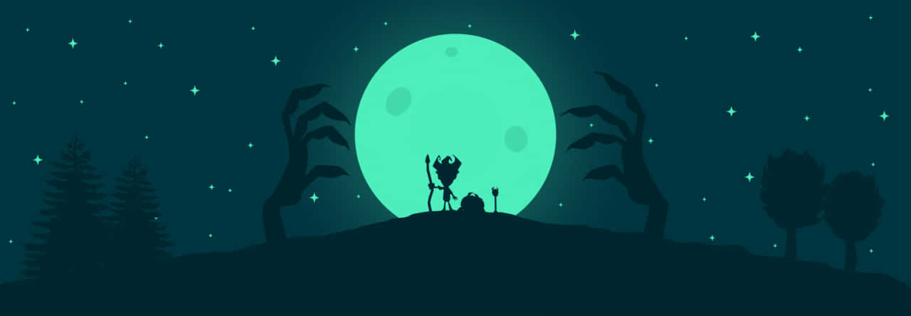 A Silhouette Of A Man Standing In The Dark