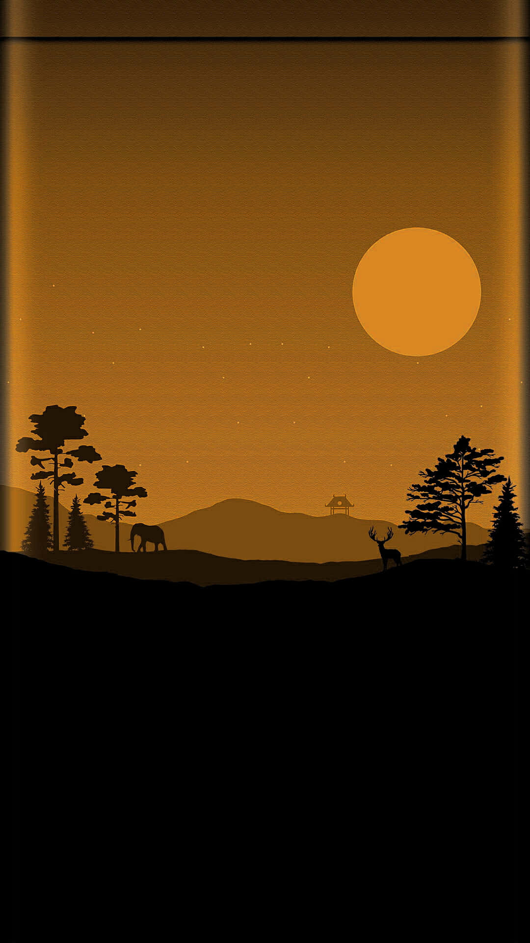 A Silhouette Of A Tree Background
